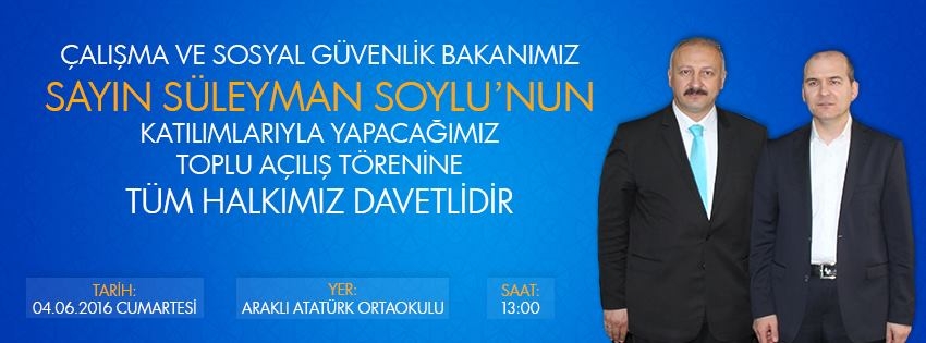 Toplu Açılış Törenine Davet