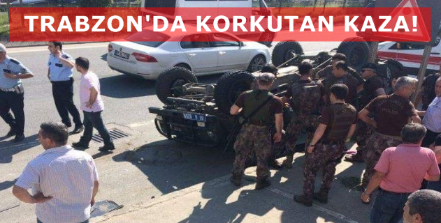 Trabzon\'da Korkutan Kaza