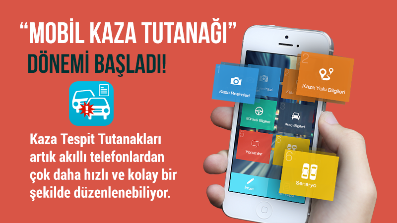 Trafik kaza tespit tutanaklarında \'akıllı telefon\' dönemi