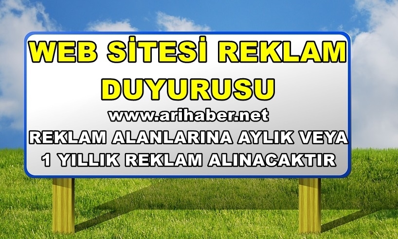 Web Sitesi Reklam Duyurusu