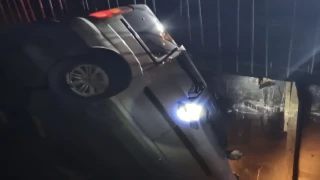 Araklı Karadere Yolunda Korkutan Kaza