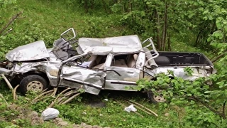 Trabzon'da Araç Fındık Bahçesine Uçtu 1 Ölü