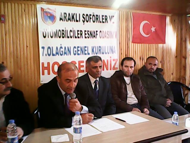Araklı Şöförler Odası Genel Kurulunda  Tekrar Gümüştaş Dedi