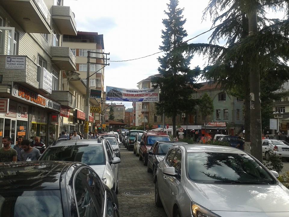 Araklı da Trafik Durdu