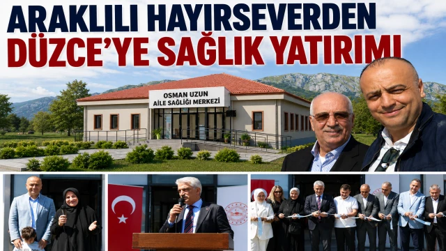 Araklılı Hayırseverden Sağlığa Kalıcı Eser