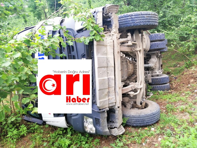 Araklı'da Kaza Korkuttu