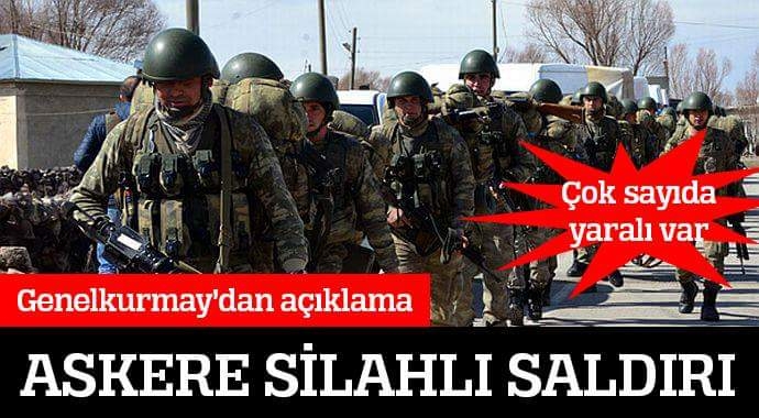 ASKERİMİZE  HAİN SALDIRI