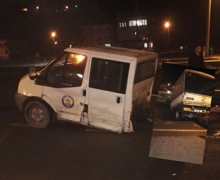 Araklı Karadere Yolunda Korkunç Kaza Araç İKİ'ye Bölündü
