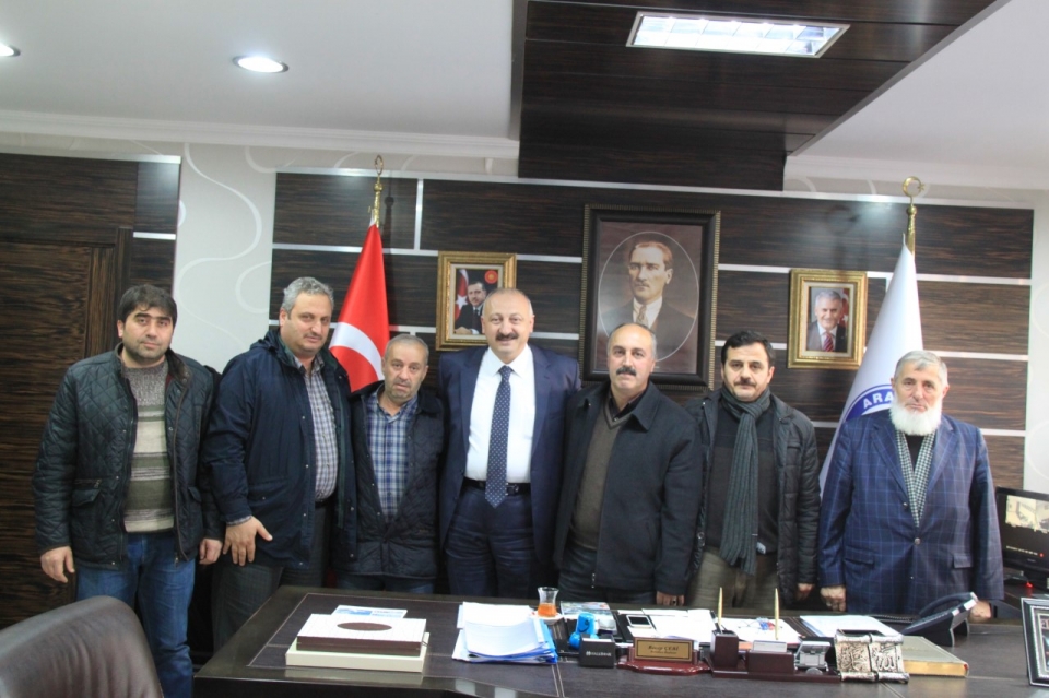 Araklı Muhtarlar Derneğin'den Başkan Çebi'ye Ziyaret