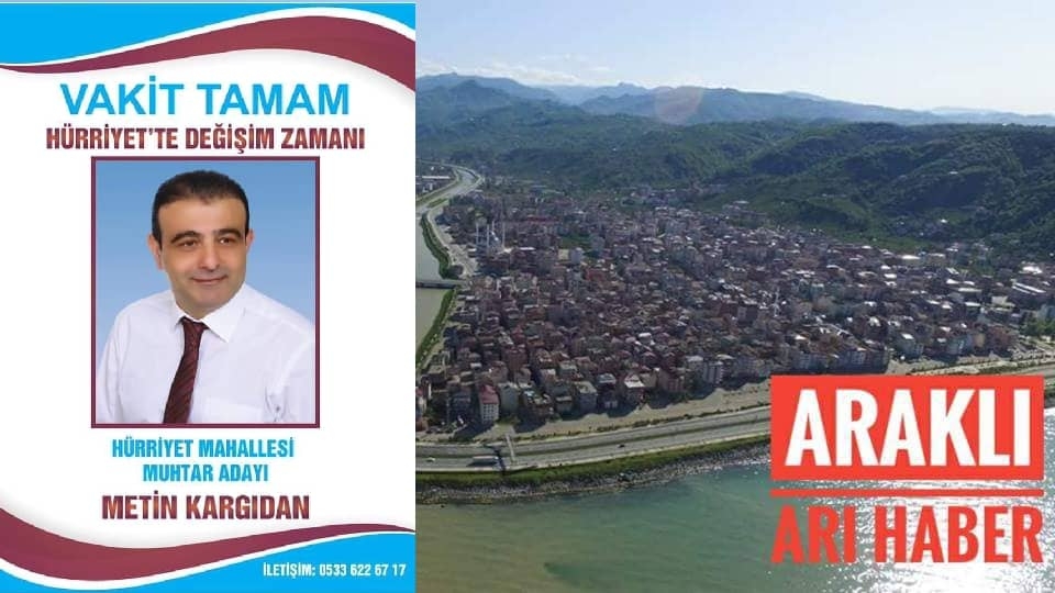 Araklı'da Kargidan Geliyoruz Dedi