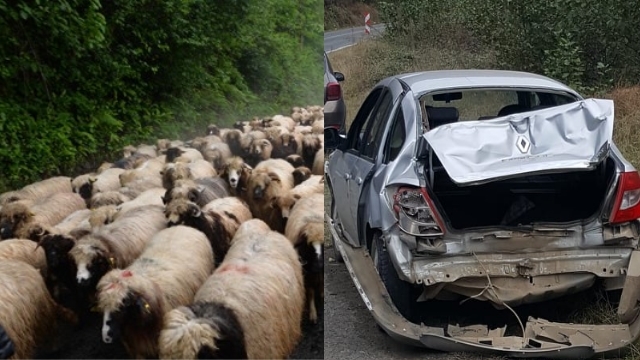 Araklı'da Korkutan Kaza
