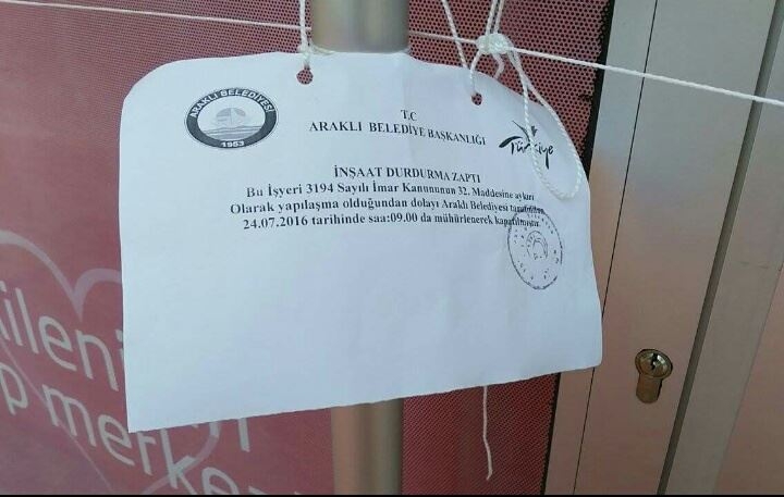 Araklı'da Şok Üstüne Şok Kapatıldı