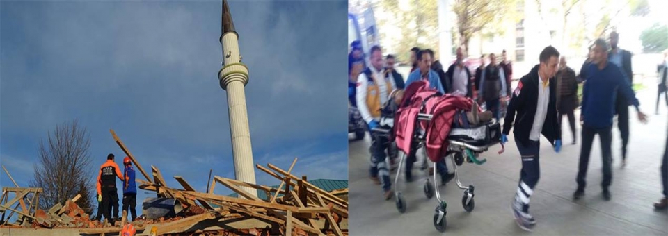 Trabzon'da Cami Lojmanında Çökme Ölü ve Yaralılar Var