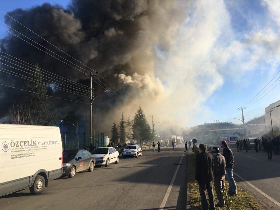 Arsin'de Yangın Korkuttu