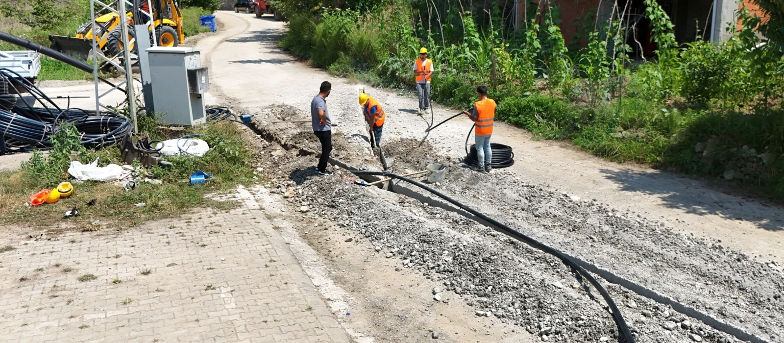 Trabzon Büyükşehirden Araklı Ortaköy'e Güçlü Alt Yapı Çalışması