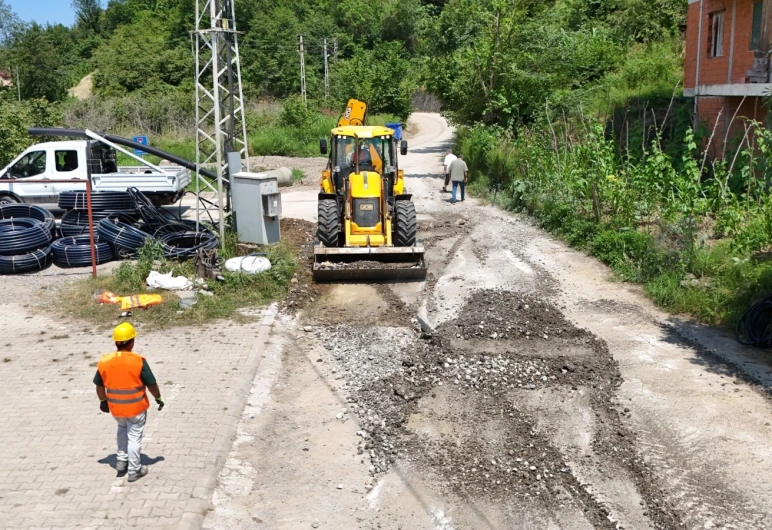 Trabzon Büyükşehirden Araklı Ortaköy'e Güçlü Alt Yapı Çalışması